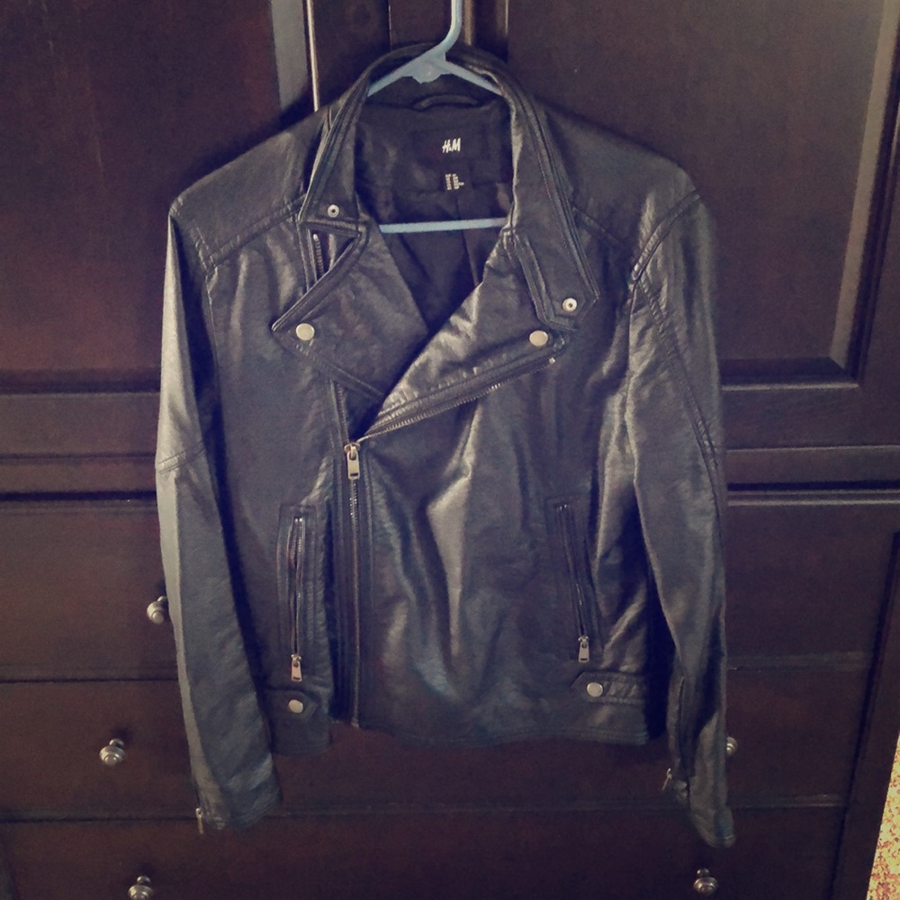 Men’s H&M faux leather jacket